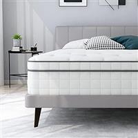 Small Double Mattress, 4FT Innerspring Hybrid Mattress, 10.6 Inch Small Double Mattress with Breathable Foam and Pocket Spring for Cool Comfort Sleep, Medium Plush Feel Mattress (120x190x27cm)