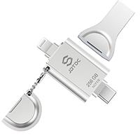 MFi Certified Photo-Stick iPhone/iPad USB Flash Drive - External Storage, iPhone Backup, Lightning/USB-C Stick for iOS/Android