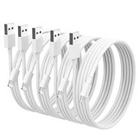 ONXIGLI iPhone Charger Cable [MFi Certified] 5 Pack [10/6/6/3/3 FT] White High Speed Charging Cable Compatible with iPhone 14 13 12 11 Pro Max Xs X XR 8 7 6s 6 SE More
