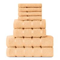 Luxurious 8 Pack Boston Towel Bale Set 4 Face, 2 Hand and 2 Bath