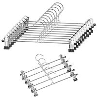 Trouser Skirt Hangers with Clip- Clothes Hangers for Skirts Trousers Pants(20 Pack)