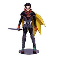 McFarlane Toys, DC Multiverse Robin Damian Wayne Infinite Frontier 7-inch Action Figure with 22 Moving Parts, Collectible DC Batman Figure with Unique Collector Character Card Ages 12+