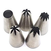 Tumtanm Professional Large Piping Nozzles, 4pcs Stainless St