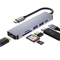 USB C Hub Multiport Adapter - 4in1, 5in1, 6in1, 7in1, 8in1, 10in1, 11in1, 12in1 - Compatible With MacBook Pro & Air, USB C Laptops and Other Type C Devices