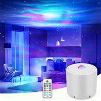LED Star Projector,Galaxy Projector with Remote Control, Adjustable Speed and Brightness Night Light Projector,Aurora Lights Projector, Children and Adult Party Decoration