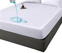 PLANETOID Quilted Waterproof Mattress Protector Single with Extra Deep Fitted Sheet Protects Against Anti Allergy Perfect Breathable Mattress Bed Sheet Protectors & Toppers