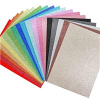 VGOODALL A4 Glitter Craft Paper, 10 Assorted Colors 20 Sheets Sparkle Cardstock Papers 250gsm Shiny Glitter Cards for Maker for DIY Crafts Gift Wrapping Scrapbook Decorations