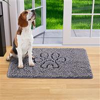 Lifewit Sturdy Chenille Indoor Doormat Traps Mud and Water, Non Slip Low-Profile Rug