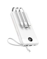VEEKTOMX Power Bank with Built-in Cables, 20000mAh USB C Portable Charger with 5 Outputs & 2 Inputs and LED Display, External Battery Bank for iPhone 14 13 12/ iPad/Samsung S22/21/20