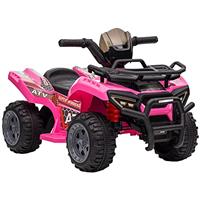 HOMCOM 6V Kids Electric Ride on Car Toddlers Quad Bike ATV Toy With Music for 18-36 months