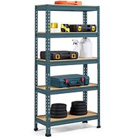 Yaheetech Garage Storage shelves 5 Tier Garage Shelving Units,Heavy Duty Racking shelves for Home/Office/Workshop/warehouses, 70x30x150cm