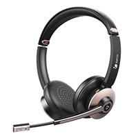 Bluetooth Headset, Wireless Headphones with Microphone Noise Cancelling, On Ear Headphones with Mic 