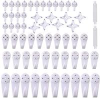 62 Pack Picture Hooks for Hard Wall, Non-Trace Picture Hangi