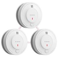 X-Sense Wireless Interlinked Smoke Alarm Detector with Sealed 10-Year Battery, Interconnected Fire Alarm Conforms to EN 14604 Standard, Link+, SD19-W, 1-Pack