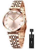 CIVO Women Watches Stainless Steel Mesh Strap Watches for Woman Girls Teenager Fashion Elegant Business Dress Analogue Quartz Wrist Watch
