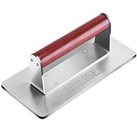 HULISEN Heavy-Duty Grill Press with Wood Handle, Non Stick Large Burger Press, Griddle BBQ Accessories for Steak Weight, Panini Sandwich