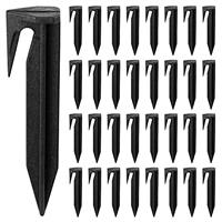 100Pcs Pegs for Robotic Lawnmower Boundary Cables, Ground Anchor, Ground Hooks, Ground Spikes, Hooks for Robotic Lawnmowers, Boundary Cable, Boundary Wire, Compatible with Gardena, Worx, Bosch