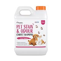 Pet Stain and Odour Carpet Shampoo Super Concentrated - Lemon Scented Carpet and Upholstery Cleaner with Odour Neutraliser - Removes Cat Dog or Puppy Urine/Waste Smells. Cruelty Free.