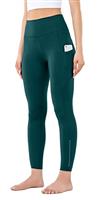 Leovqn High Waist Gym Leggings for Women with Side Pockets Stretch Yoga Pants for Workout Running Sports