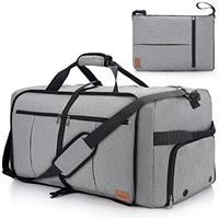 Urtala Travel Duffel Bag for Men & Women, Large Holdall Bag Foldable Weekend Overnight Bag with Shoe Compartment & Shoulder Strap, Lightweight Waterproof