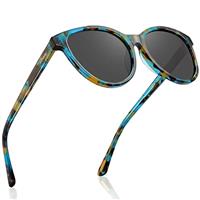 AVAWAY Fashion Sunglasses for Women Polarised UV Protection Ladies Eyewear for Photography Wandern Travelling Driving,Category 3