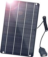 FlexSolar Portable Solar Charger Waterproof Sunpower Solar Panel Compatible with Phone pro/Xs, Pad, MacBook, Samsung Galaxy, Camera Hiking Camping