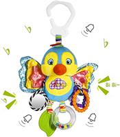 Funsland Infant Car Seat Toys - Hanging Spiral Toys for Baby Girl, 3-12 Months, Sensory Early Education Fox Theme