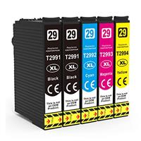 5 Pack 29XL Ink Cartridges Compatible for Epson 29 XL for Expression Home XP-352 XP-342 XP-335 XP-445 XP-442 XP-455 XP-235 XP-452 Printer