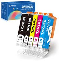 580 & 581 XXL Ink Cartridges Compatible for Canon PGI-580XXL CLI-581XXL Pixma TS705 TS8150 TS9150 TS6350 TS6250 TS8250 TR8550 TR7550 TS8151 TS8251 TR8500 TS6251 TS8350 TS9155 TS6300 TS6351 (5 Pack)
