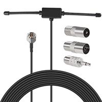 AOICRIE DAB FM Radio Antenna with 3M Extension Cable for Mus