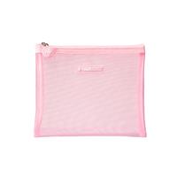 HAIR BURST Pink Mesh Wash Bag Travel Packing Organizers Es