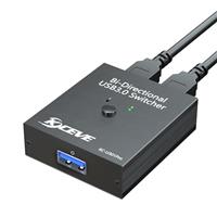 MLEEDA USB 3.0 Switch for 4 Computers - 4 Port Selector to Share 4 USB Devices - Keyboard Mouse Switcher With Wired Remote and 4 Cables