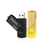 ENUODA Memory Stick 8GB 5 Pack USB 2.0 Flash Drive Swivel Design Fold Storage Thumb Drive (Black Purple Green Blue Red)