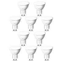 ROTTYI GU10 LED Light Bulbs,6500K Daylight White, 5W 450LM Energy Saving Light Bulb,50W Halogen Bulb Equivalent,100 Beam Angle,Not Dimmable, Spotlight lamp (10Pack)