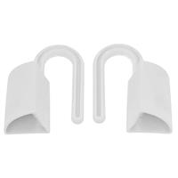 Amig - Pack of 2 Door Stops for Hanging Hinges, Blocks The Door and Prevents Unexpected Closures, Contains Adhesive Holder to Hold When Not in Use, White