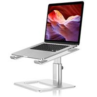 GOKEDA Laptop Stand for Desk, Aluminum Portable Ventilated Laptop Riser, Ergonomic Adjustable Macbook Stand Compatible with MacBook Air Pro, Dell, HP, Lenovo Samsung (More 11-17 Laptops)