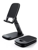 Lamicall Adjustable Phone Stand for Desk - Foldable Phone Holder Cradle Dock for iPhone 16 15 14 Pro Max Plus, 13 12 Pro Max Mini, 11 Pro, Xs, XR, X, 8, 6s, SE, Samsung S23, 4"-8" Mobile Phones - Pink