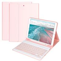 HOTLIFE iPad 10.2 7th Generation 2019 Keyboard Case, Wireless Detachable BT Keyboard with Pencil Holder Folio Smart Cover for iPad 10.2 Inch/iPad Air 3 10.5"(3rd Gen)/iPad Pro 10.5 inch