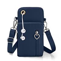 Aucuu Women Crossbody Phone Bag, Nylon Mini Crossbody Shoulder Bag with Detachable Adjustable Straps, Cellphone Purse Armband with Headphone Port for cellphones under 7 inches