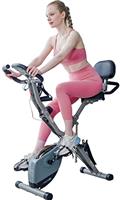 AceFuture 4-IN-1 Exercise Bikes for Home Use, Folding Indoor Stationary Cycling Bike with Arm/Leg Workout Bands,16 Levels Magnetic Resistance Fitness Bicycle with Hand Pulse and Phone/Tablet Holder