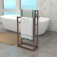 BOFENG Heavy Duty Freestanding Towel Rail Chrome Towel Rack Towel Stand