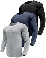 Boyzn Men's 1, 3 or 5 Pack Performance Long Sleeve T-Shirts, Quick Dry UPF 50+ Sun Protection Shirts, Moisture Wicking Sports Long Sleeve Running Tops, Athletic Gym Workout Shirts for Fishing Running