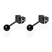 G23 Titanium Ball Stud Earrings for women men girls 3mm 4mm 5mm 6mm Hypoallergenic Ear Studs Rose Gold/Gold/Silver/Black Round Ball Earrings for Sensitive Ears