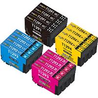 DOREINK T1295 Replacement for Epson T1291 T1292 T1293 T1294 T1295 Multipack Ink Cartridges for Epson Stylus SX435W SX235W WF-3520 WF-3540 WF-7515 WF-7525 SX425W SX445W SX525WD SX535WD BX305FW, 16-Pack