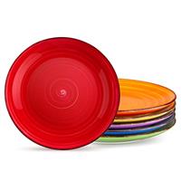 vancasso Bonita Dinner Plates Set of 6, 10.5 inch Scratch Resistant Ceramic Dinnerware Set, Dishwasher and Microwave Safe, Dessert Plates, Pasta Plates, Salad Plates, for Main Course, Cool Color