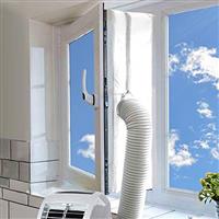 AC Window Seal,Portable Universal Window Kit for Mobile Air Conditioner Unit and Tumble Dryer,Hot Air Stop Air Exchange Guards with Zip and Adhesive Fastener