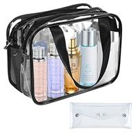 Hysagtek Travel Toiletry Bag Large Clear Toiletry Bag PVC Co