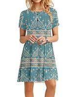 MOLERANI Summer Dresses for Women UK Casual T-Shirt Dress Short Sleeve Ladies Beach Dress