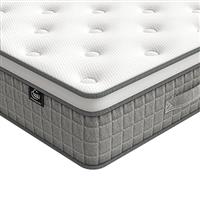 TeQsli Single Mattress 3FT, 10 Inch Medium Firm Gel Memory Foam Pocket Sprung Hybrid Mattress Orthopedic for Pressure Relief Motion Isolation - Edge Support OEKO-TEX 100, 90x190x25cm