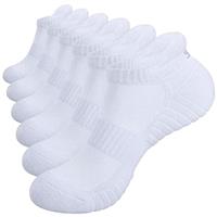 Alaplus Running Socks Cushioned Sports Socks Ankle Socks Trainer Socks for Men Women Ladies Cotton Low Cut Athletic Socks (6 Pairs)